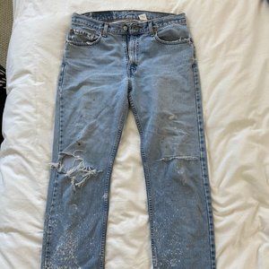 Levi's Vintage Jeans Denim Distressed 34 LightWash